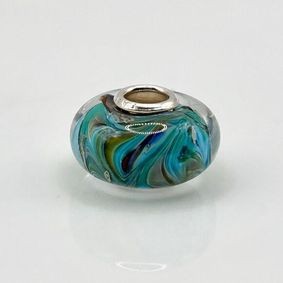 TROLLBEADS Rare Van Gogh Unique #1 LAA 925S colorful swirls, style of the artist - Picture 6 of 9